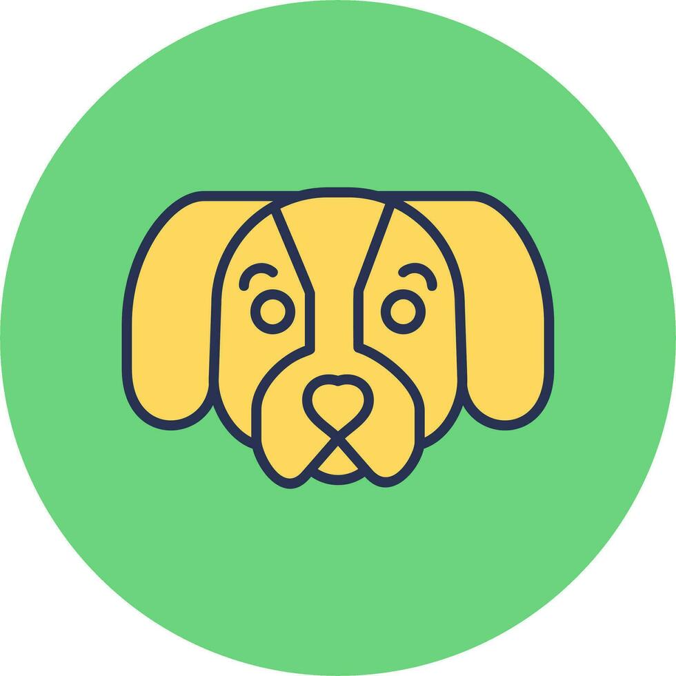 perro tejonero vector icono