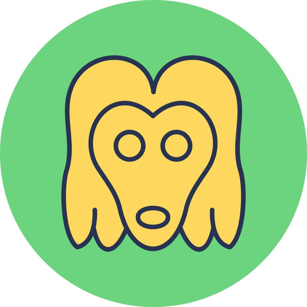 Afghan Hound Vector Icon