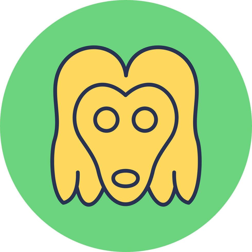 Afghan Hound Vector Icon