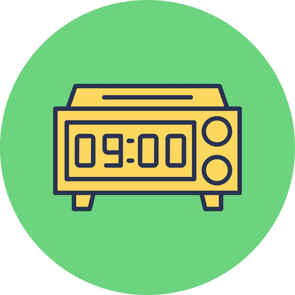 Digital Clock Vector Icon
