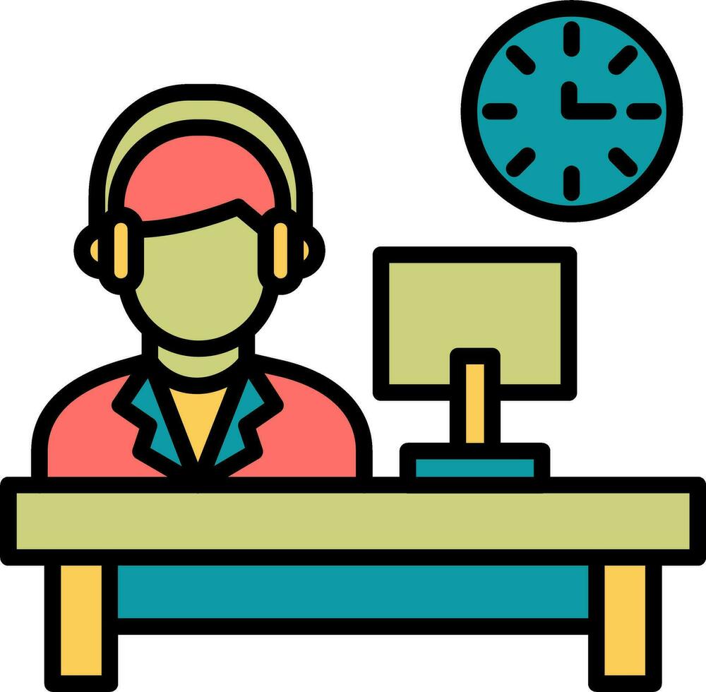 Business Hours Vector Icon