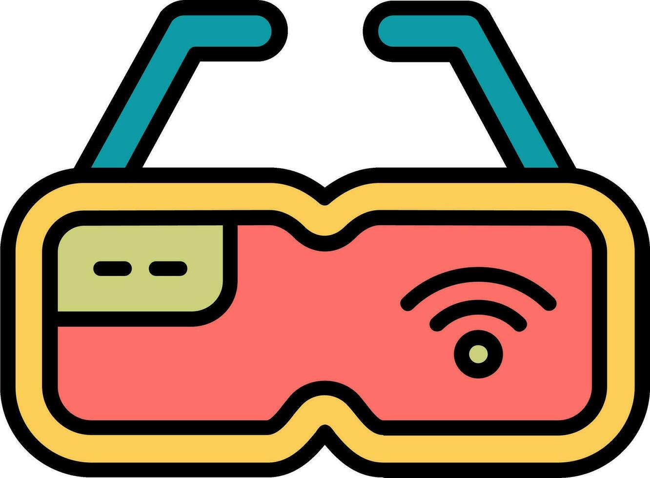 Smart Glasses Vector Icon