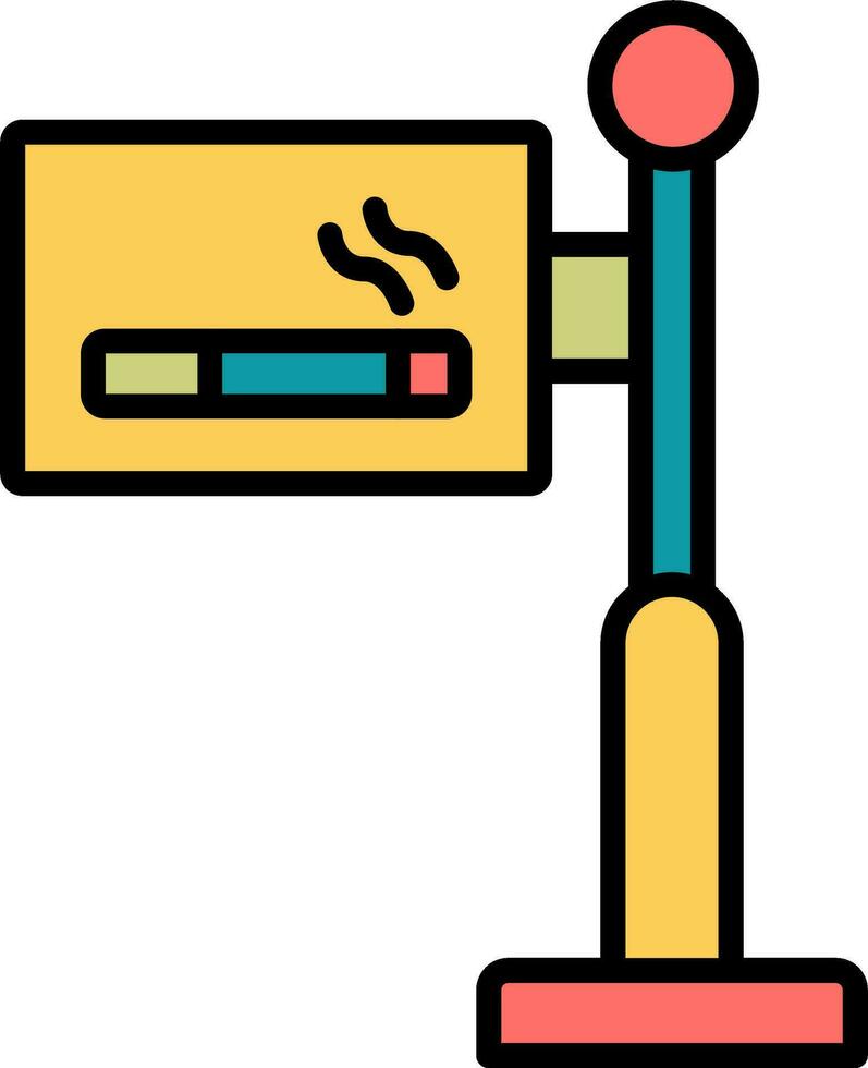 Smoking Area Vector Icon