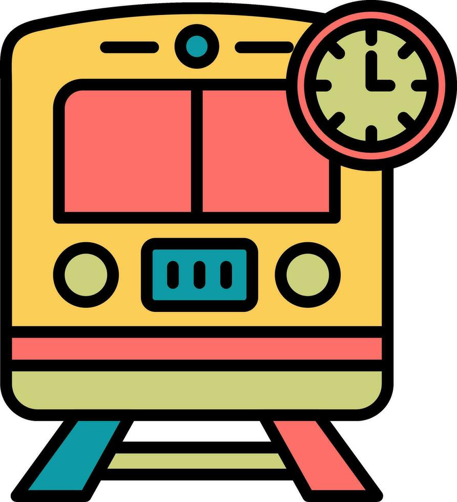 Train Times Vector Icon