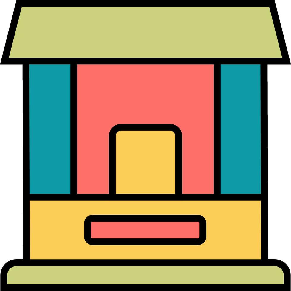 Ticket Window Vector Icon