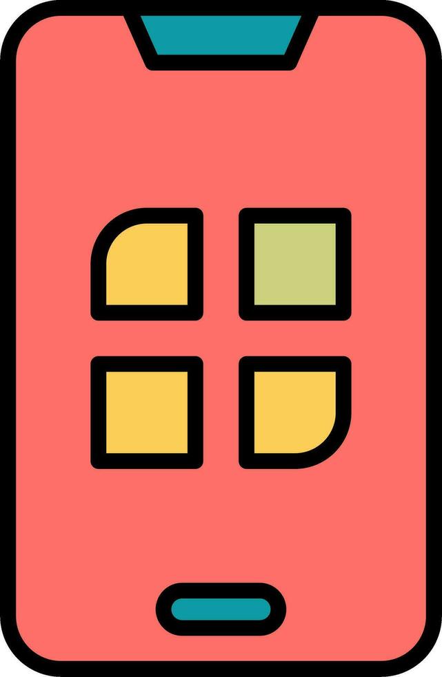 Mobile App Vector Icon