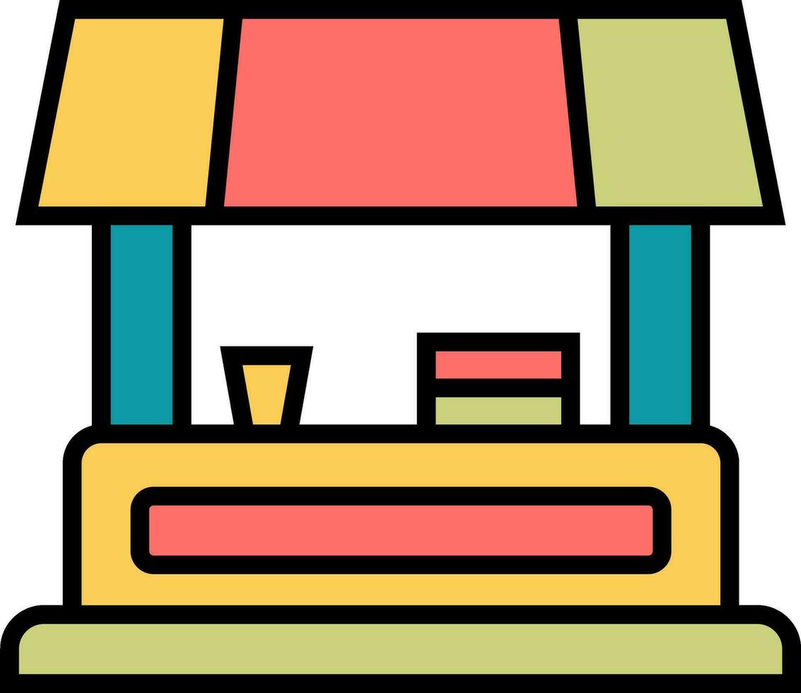 Food Stall Vector Icon