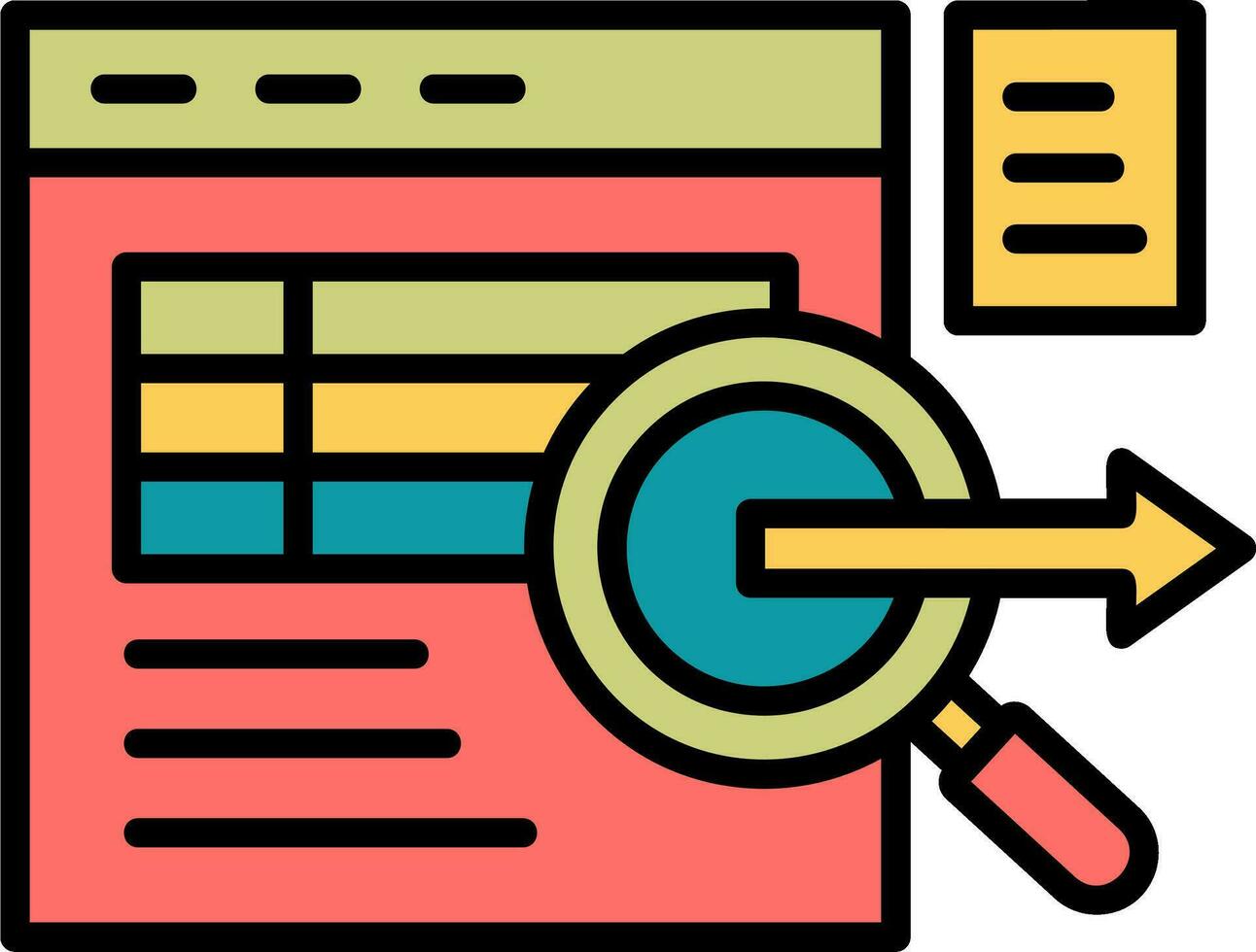 Data Query Vector Icon