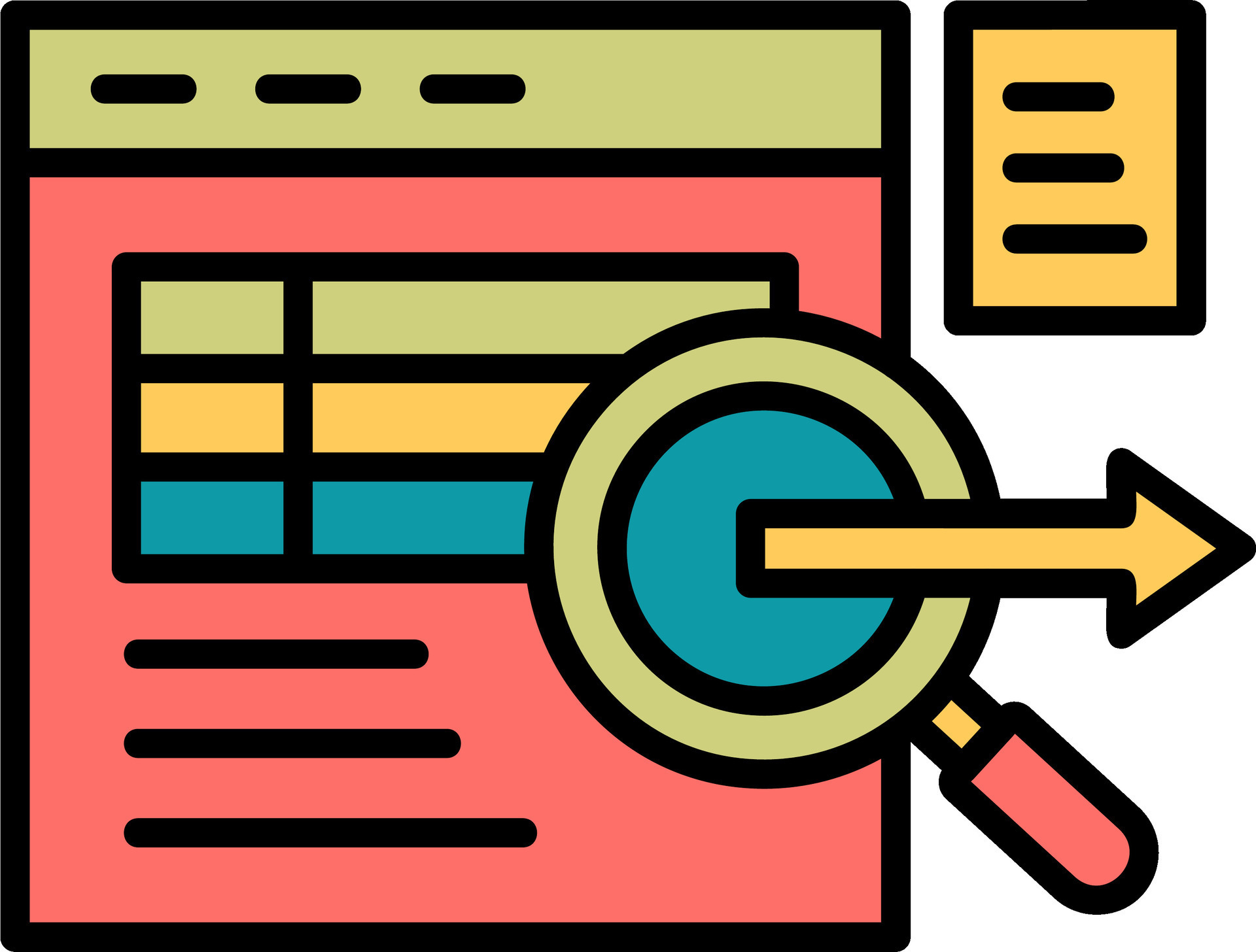 Data Query Vector Icon 30999485 Vector Art at Vecteezy