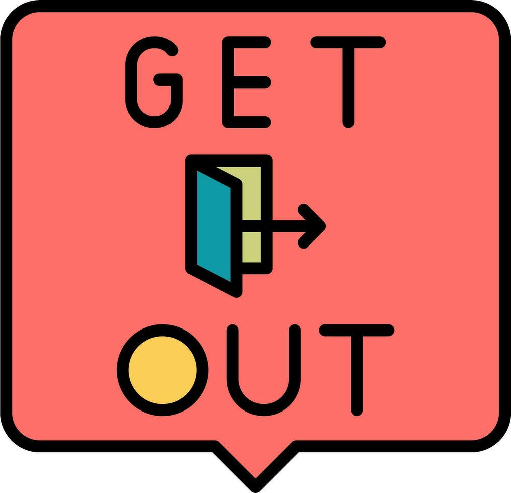 Get Out Vector Icon