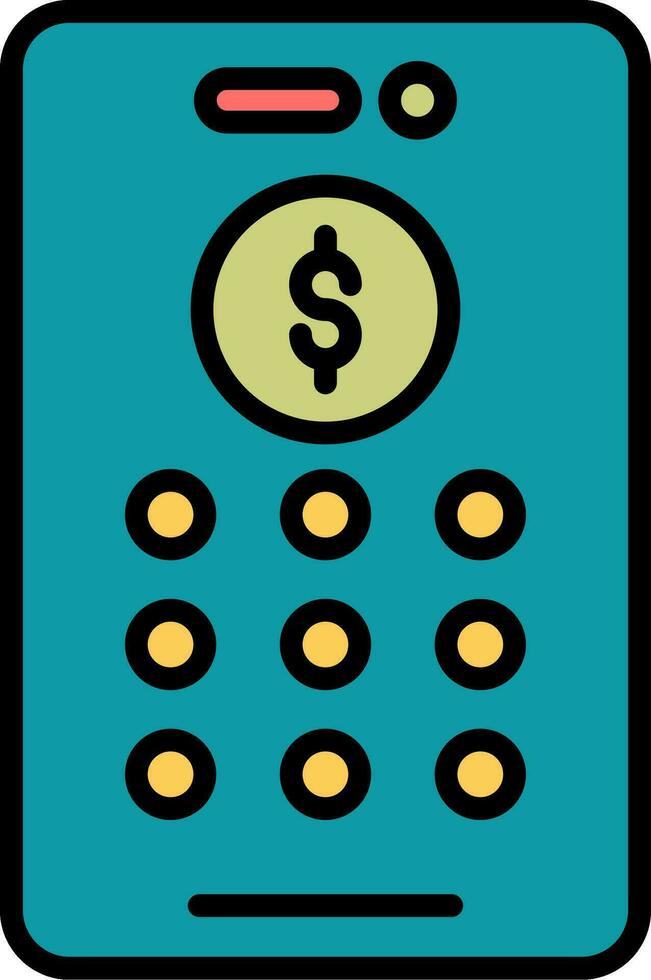 Banking Pin Code Vector Icon