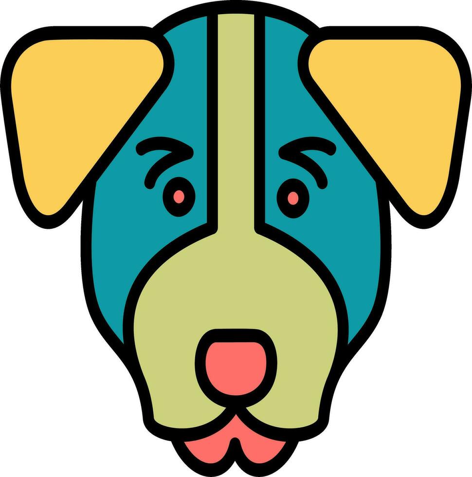 Jack Russell terrier vector icono