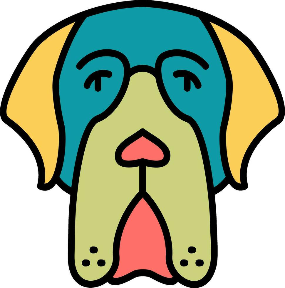 Saint Bernard Vector Icon