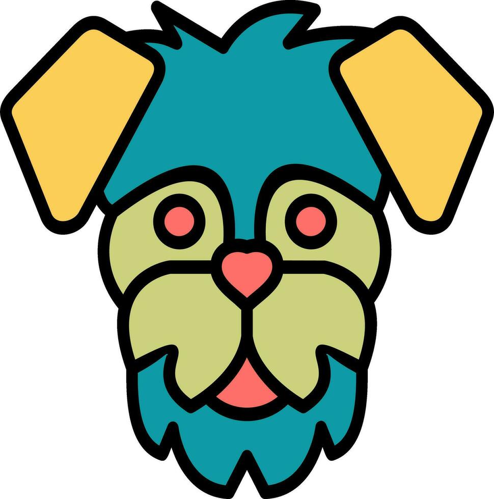 Schnauzer vector icono