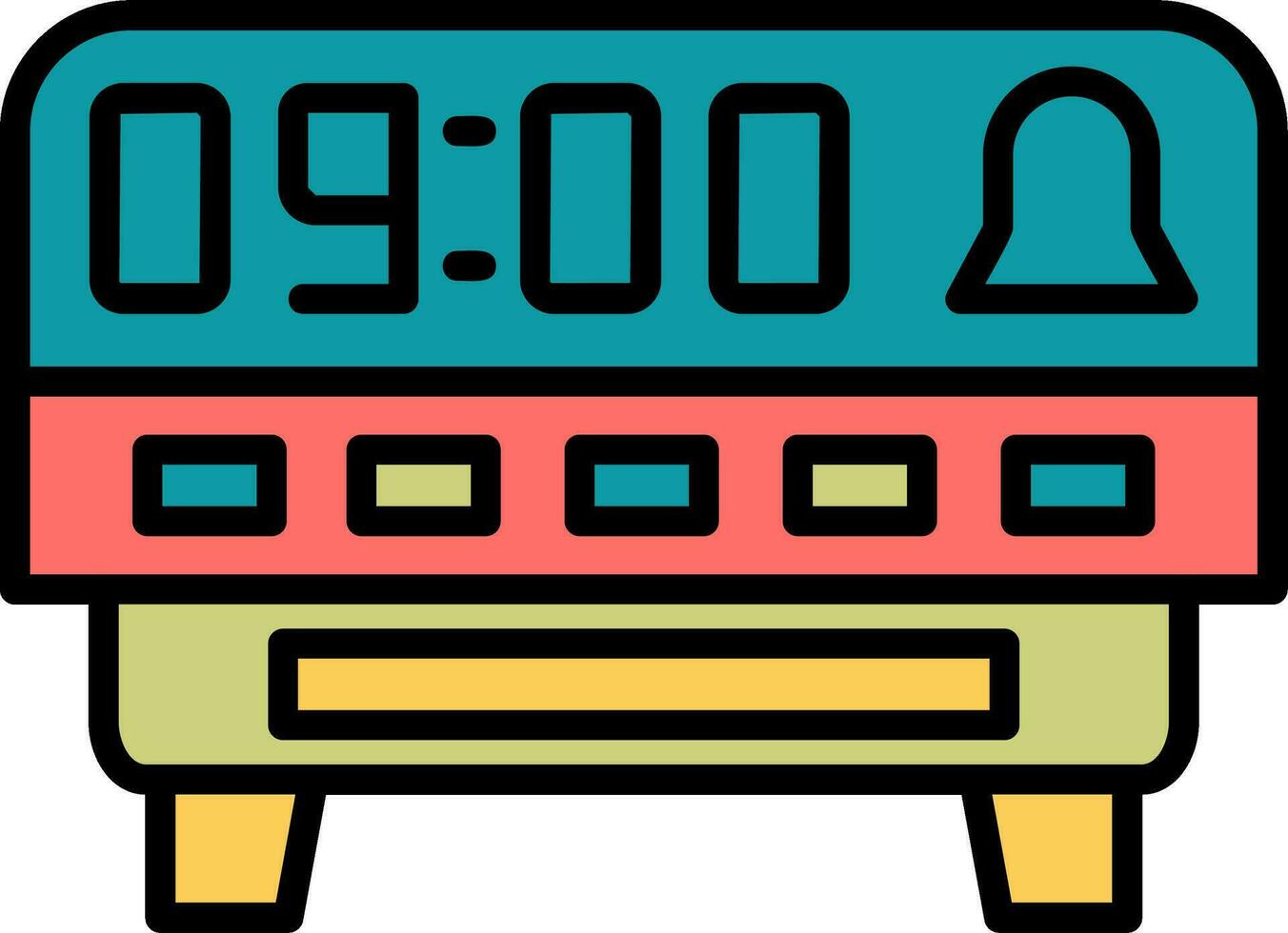 Digital Clock Vector Icon