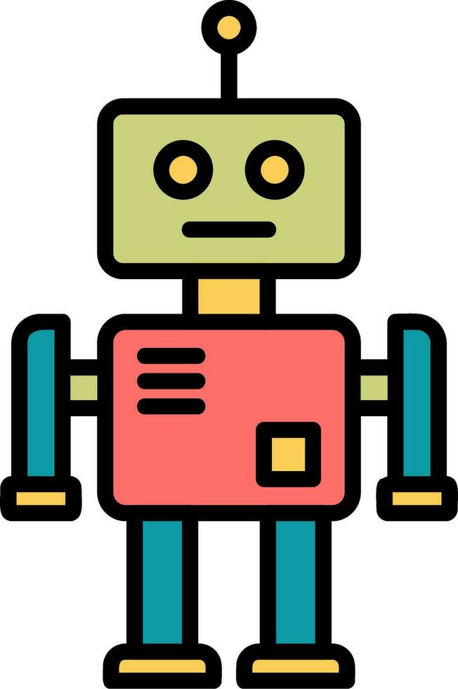 icono de vector de robot