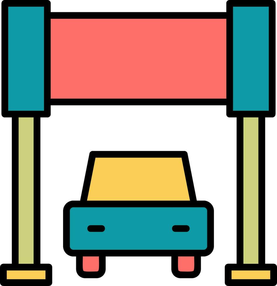 Start Line Vector Icon
