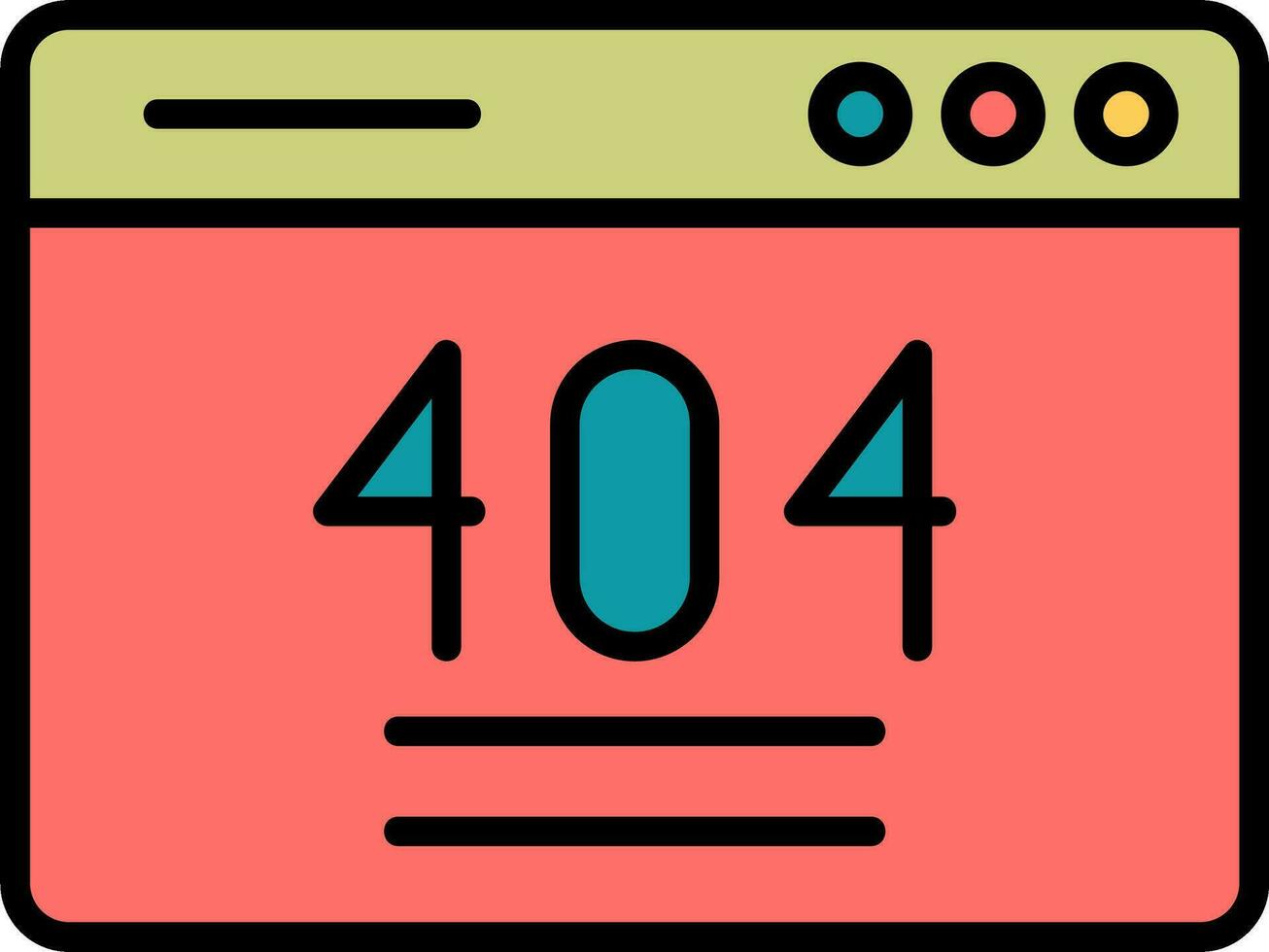 404 Error Vector Icon