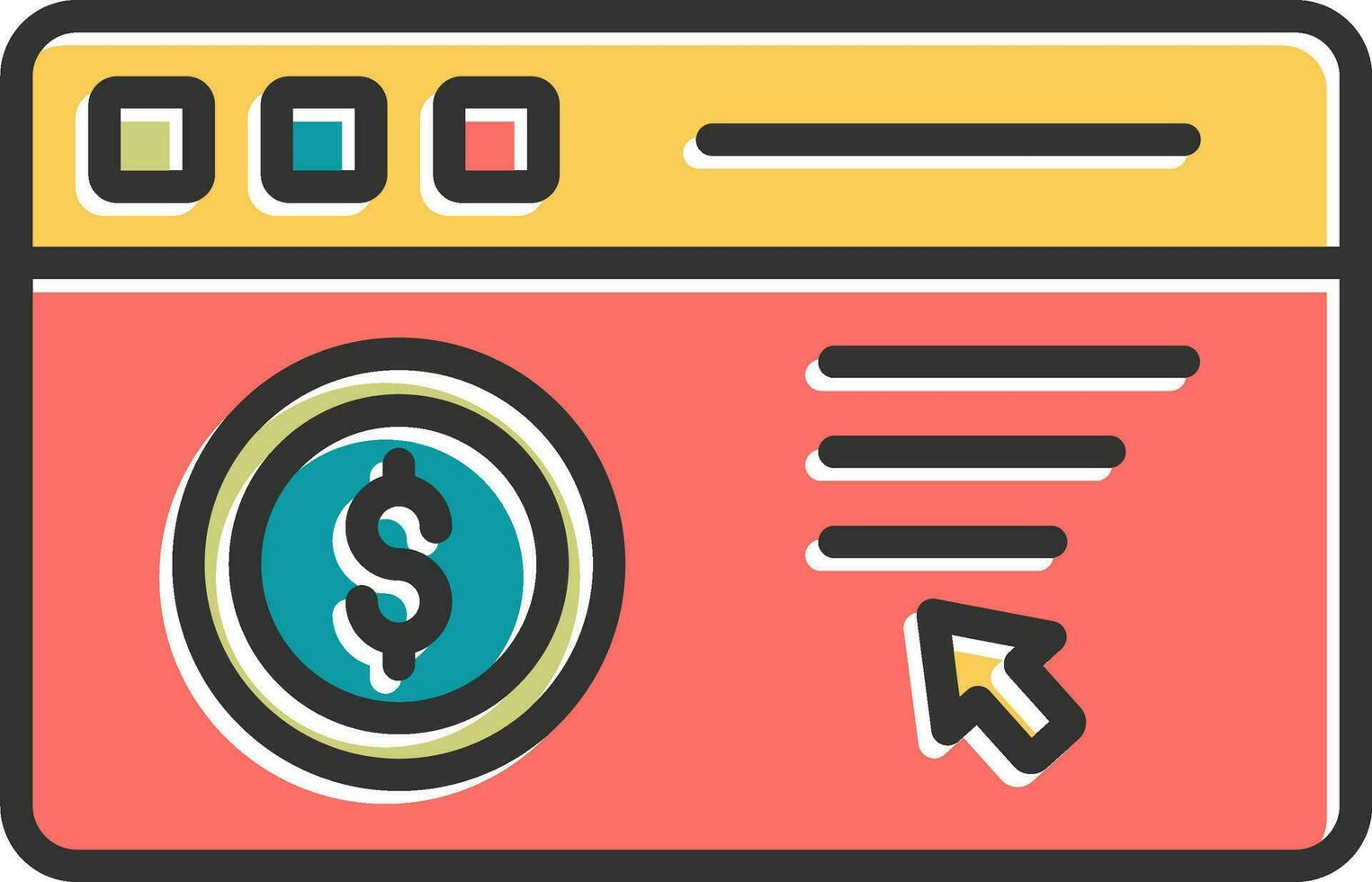 Pay Per Click Vector Icon