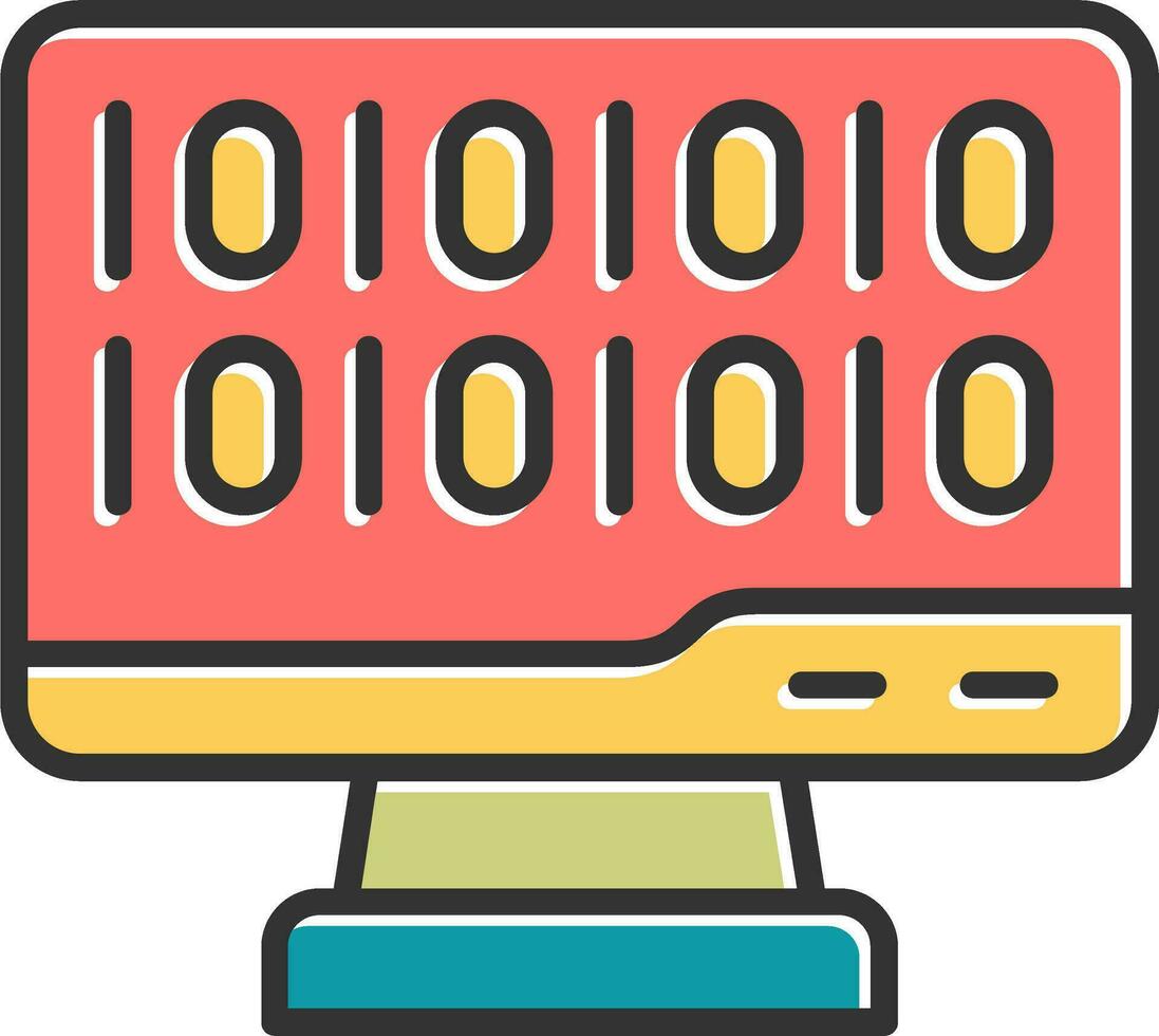 Binary Code Vector Icon