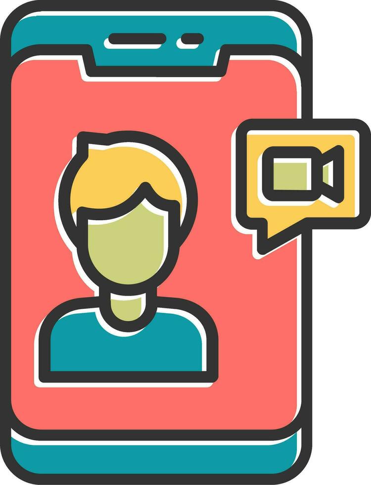 Video Call Vector Icon