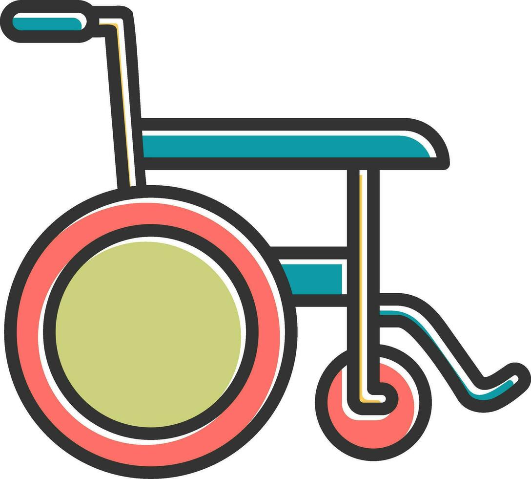 Wheel Chair Vector Icon