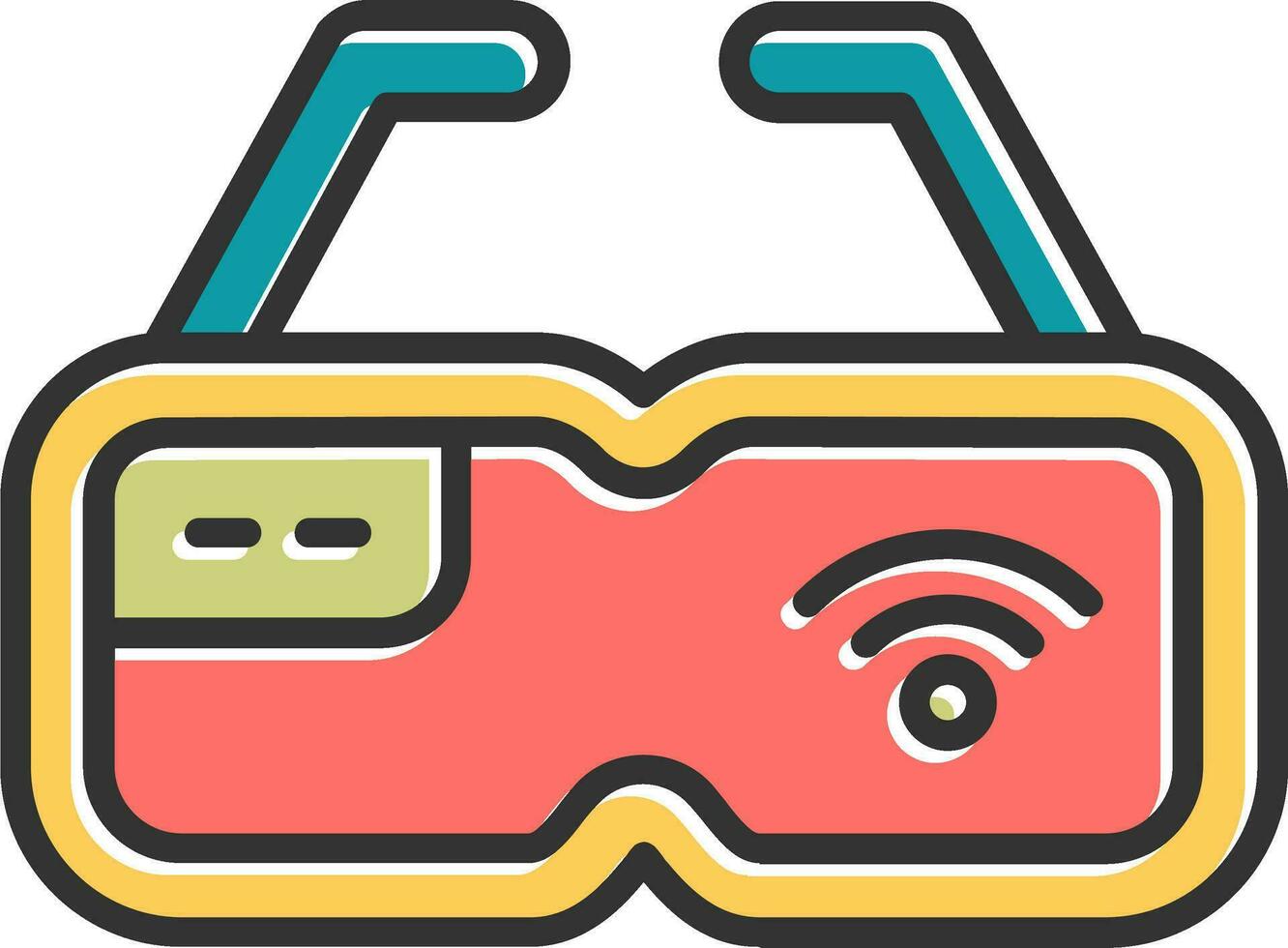 Smart Glasses Vector Icon