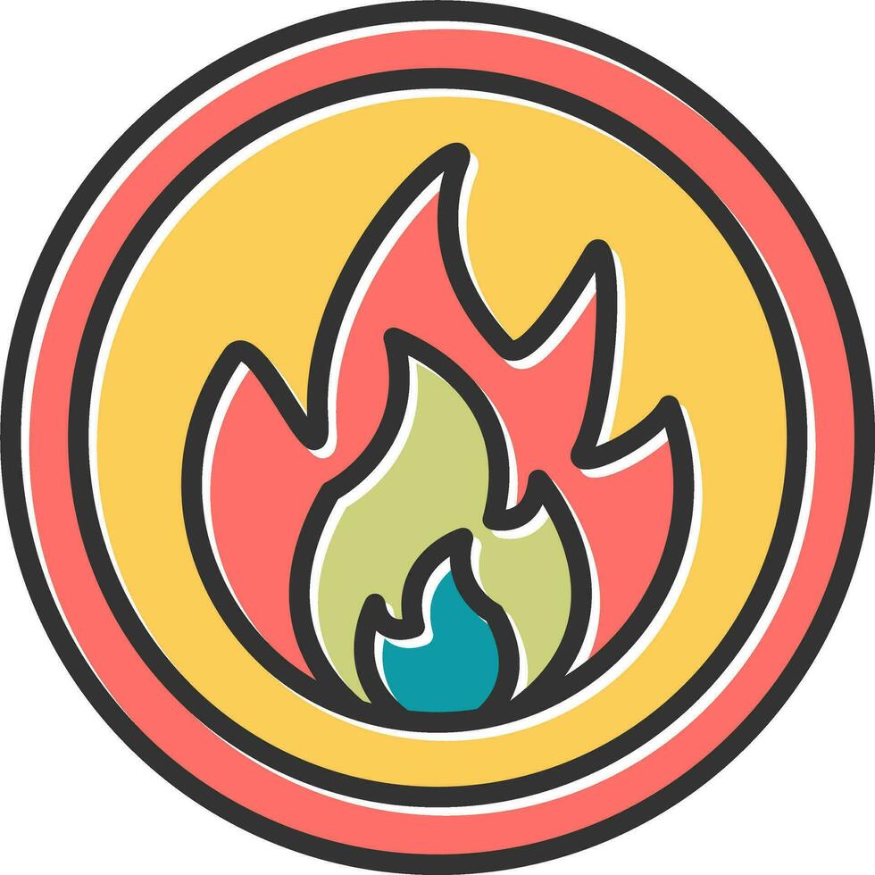 Flammable Vector Icon