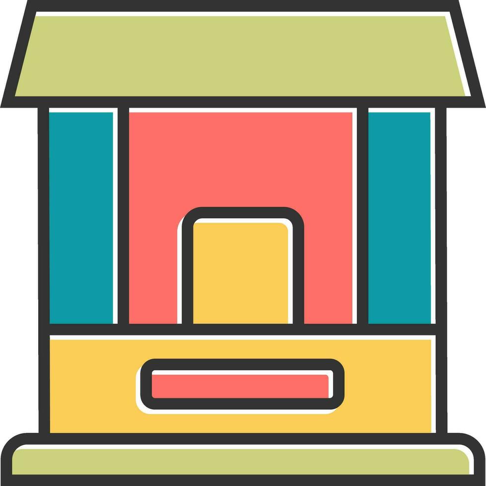 Ticket Window Vector Icon