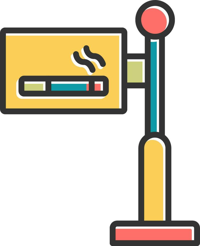Smoking Area Vector Icon