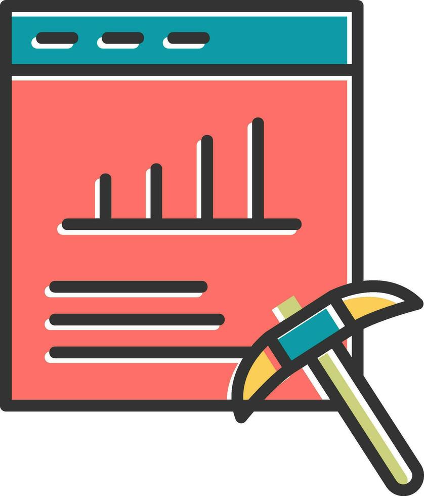 Data Mining Vector Icon