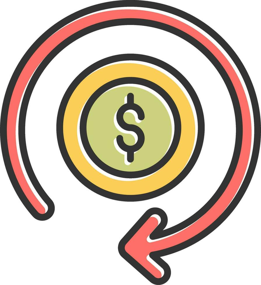 Money Refund Vector Icon