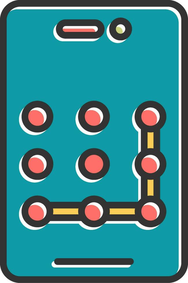 Pattern Lock Vector Icon