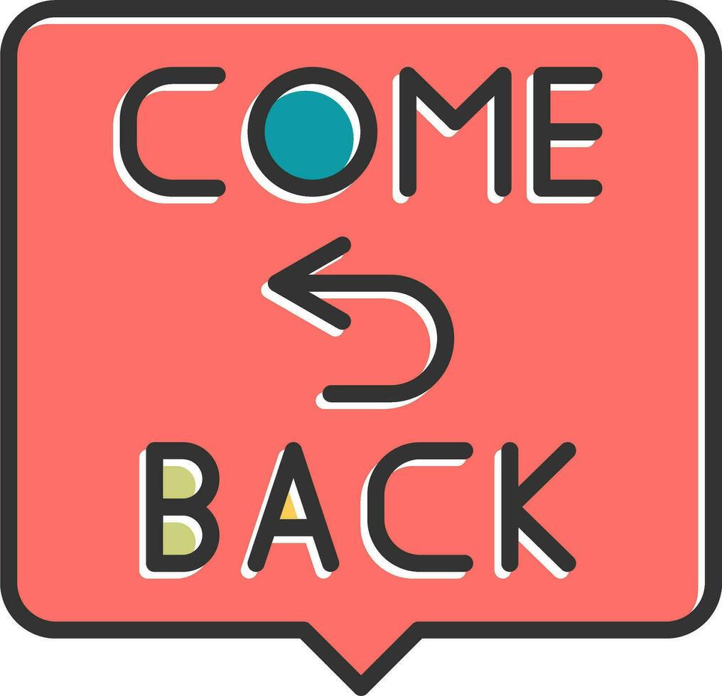 Come Back Vector Icon