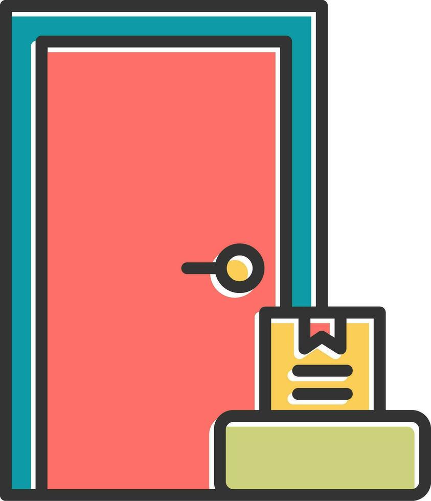 Door To Door Vector Icon