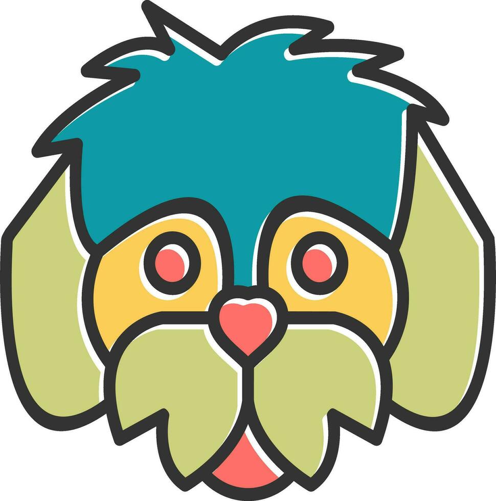 shih tzu vector icono