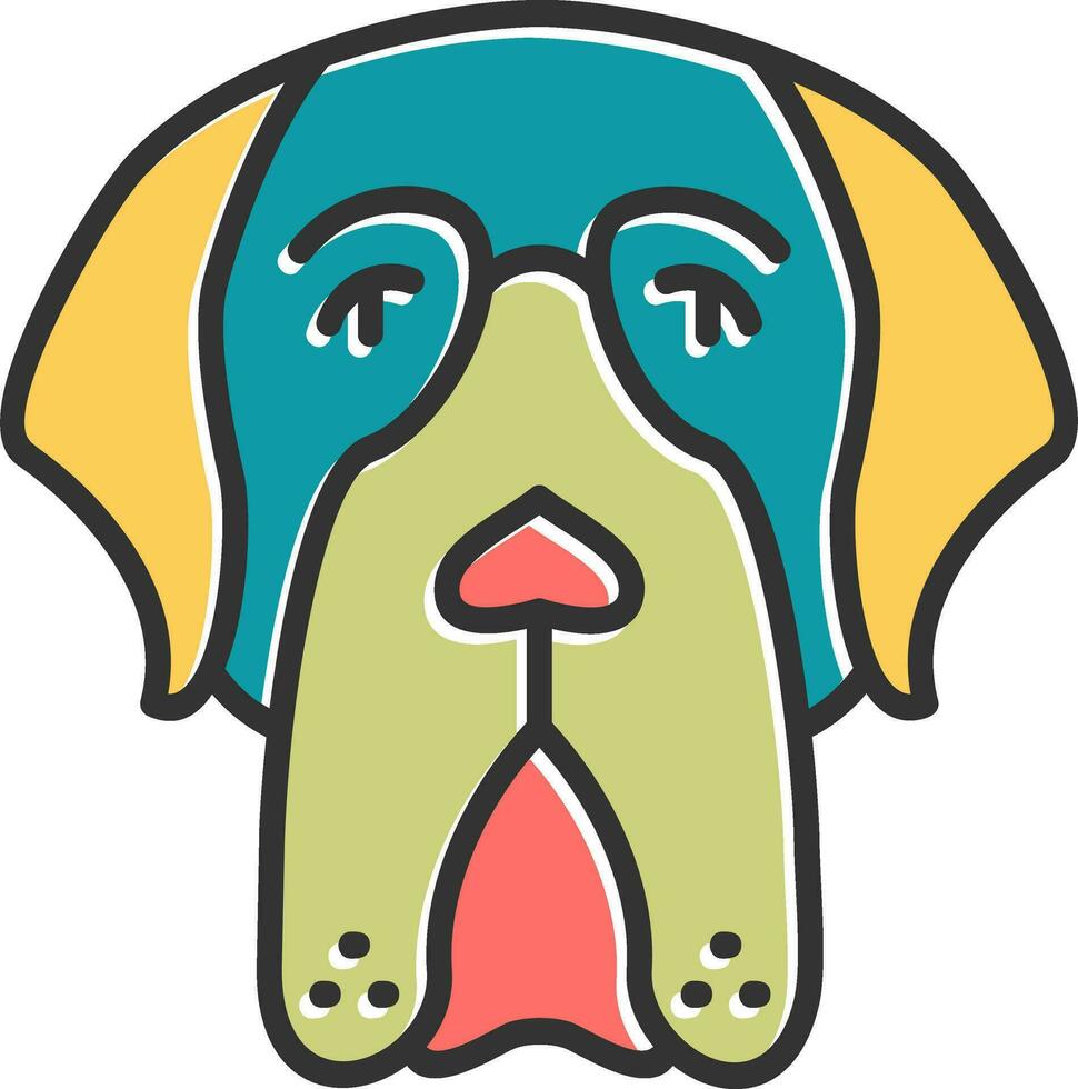 Saint Bernard Vector Icon