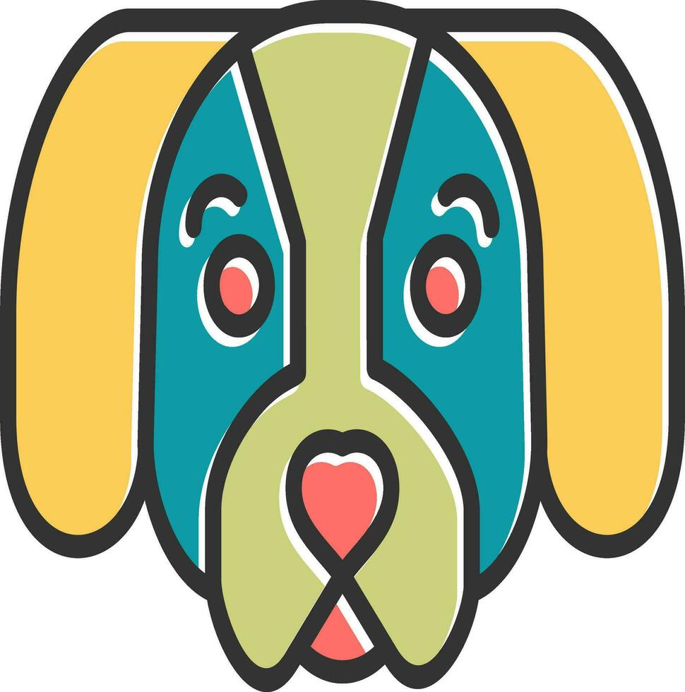 perro tejonero vector icono