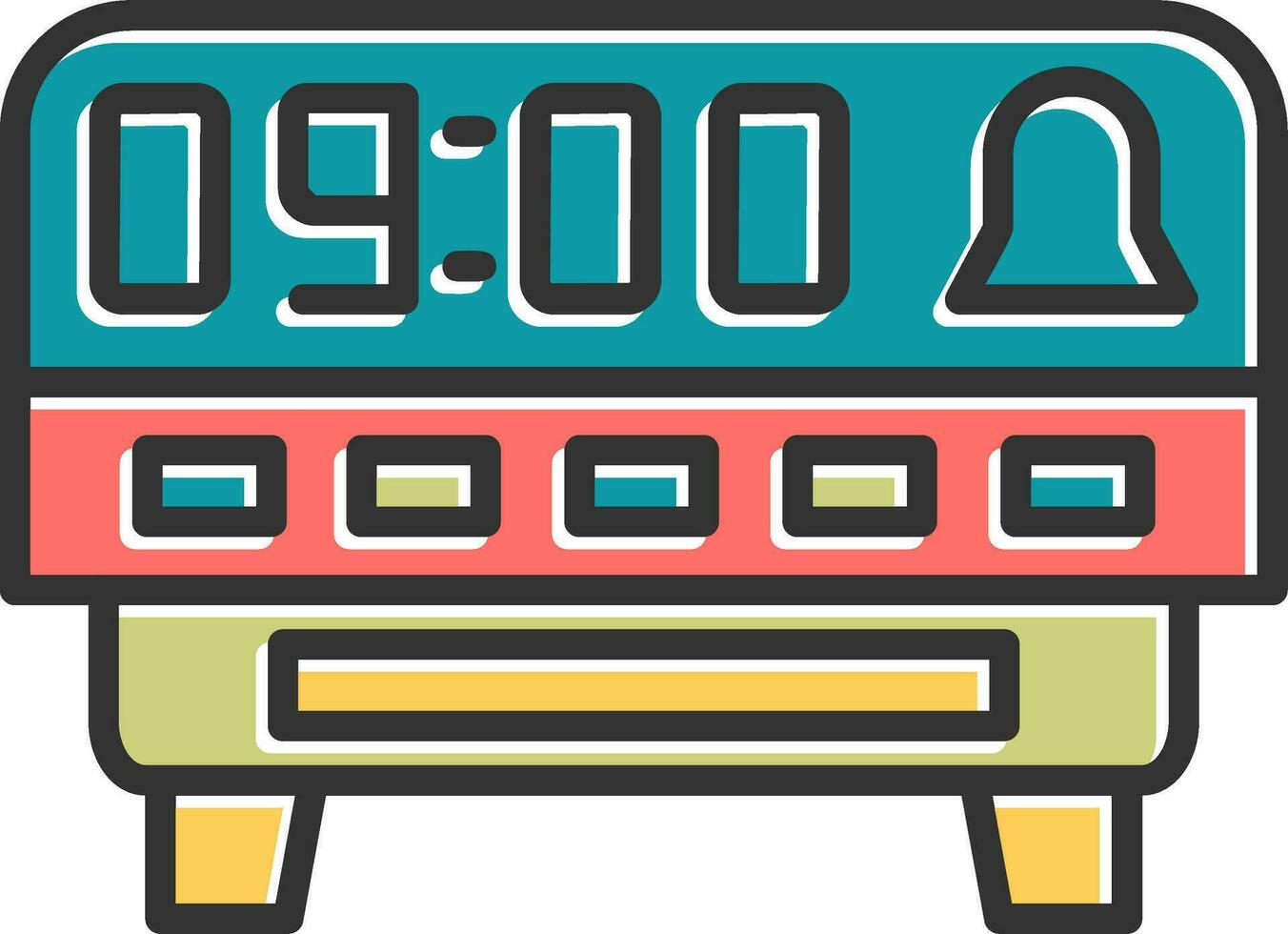 Digital Clock Vector Icon