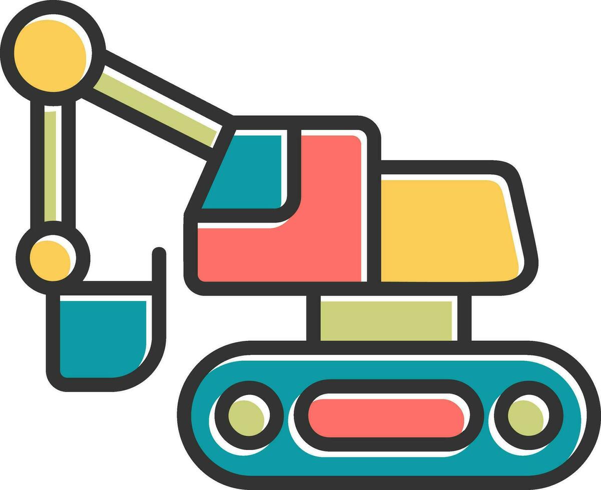 Excavator Vector Icon