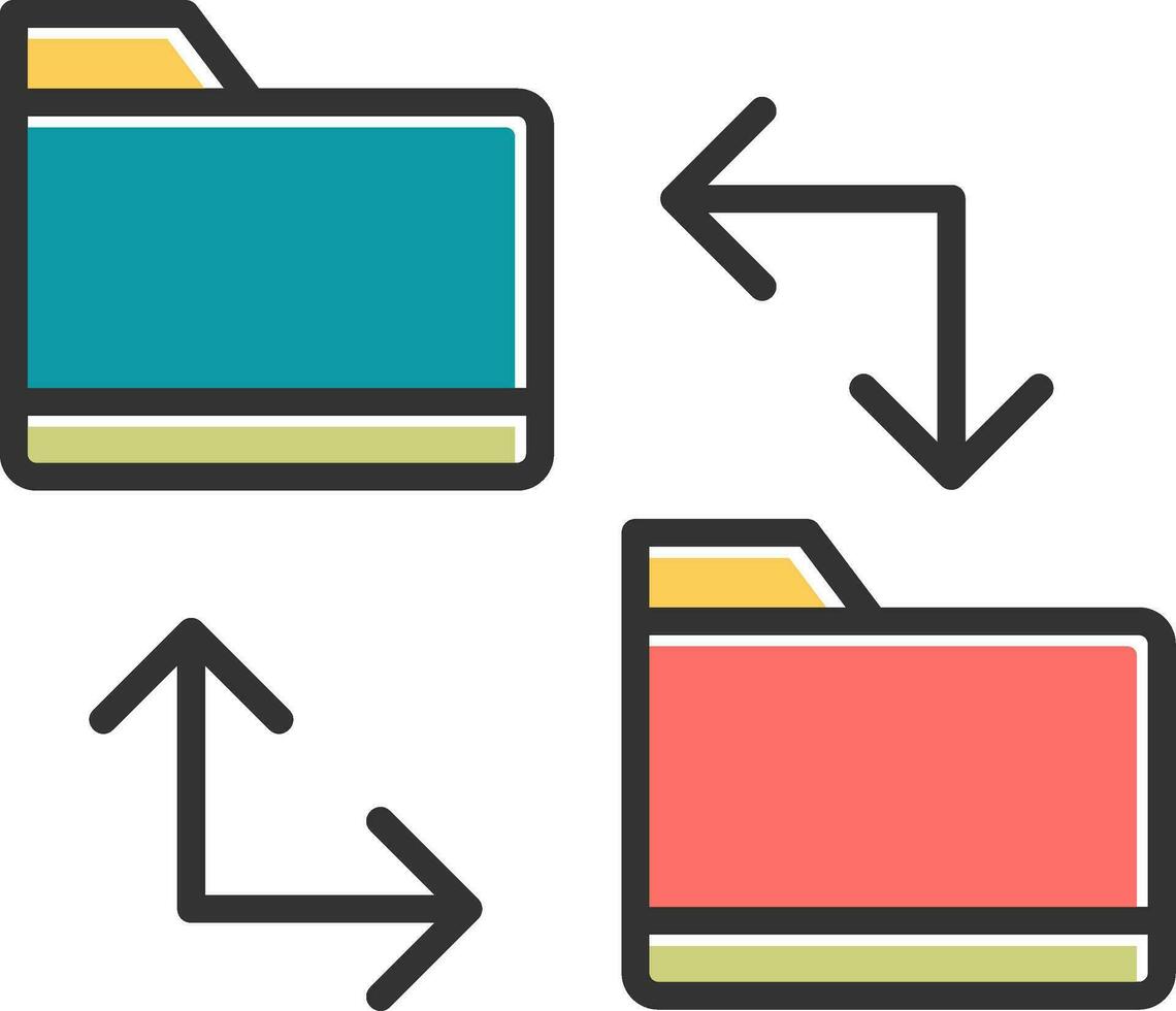 File Sharing Vector Icon