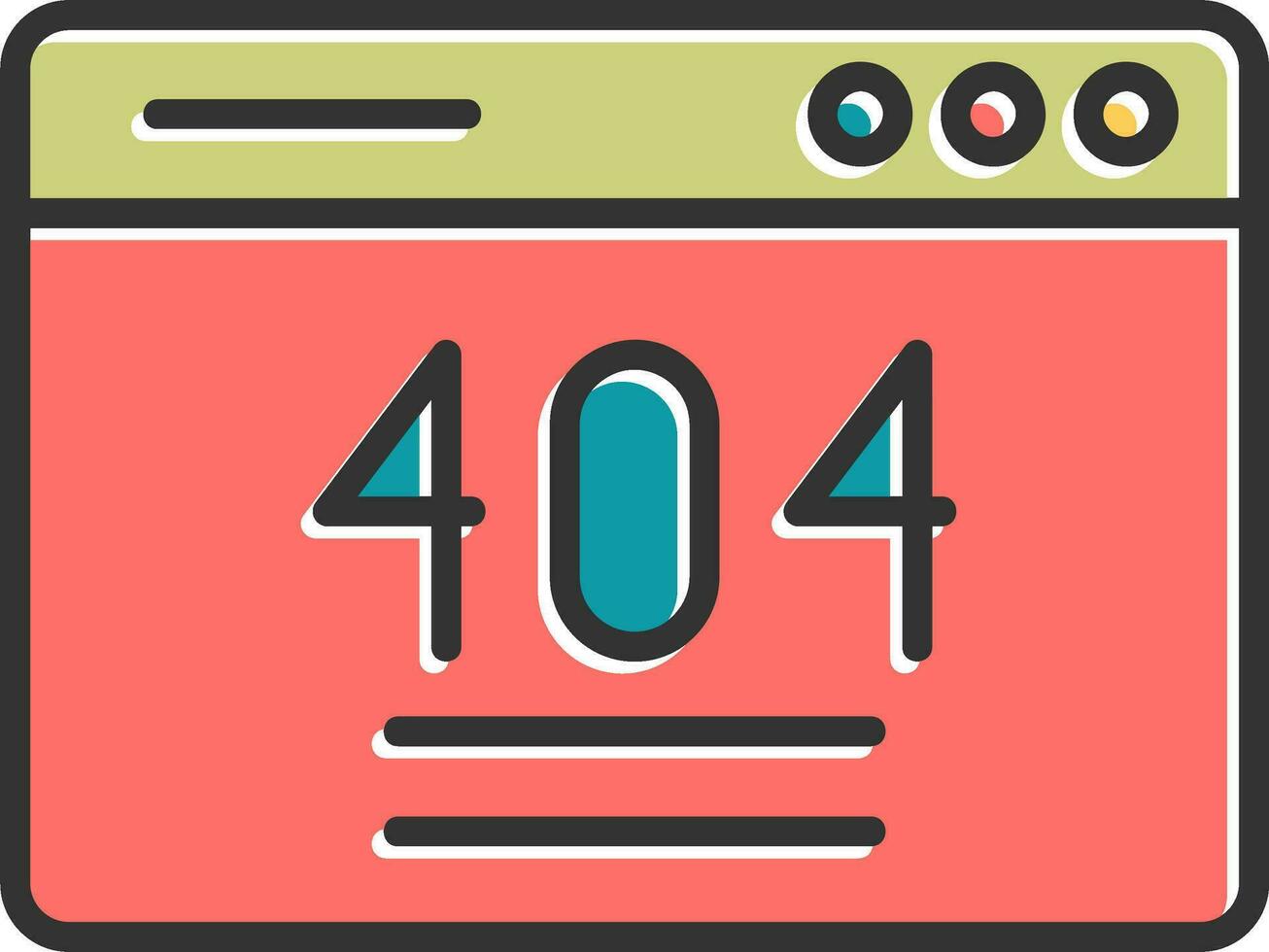 404 Error Vector Icon