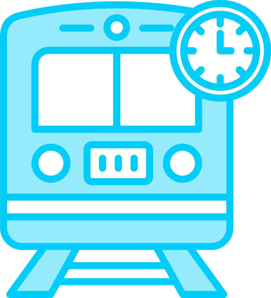 Train Times Vector Icon