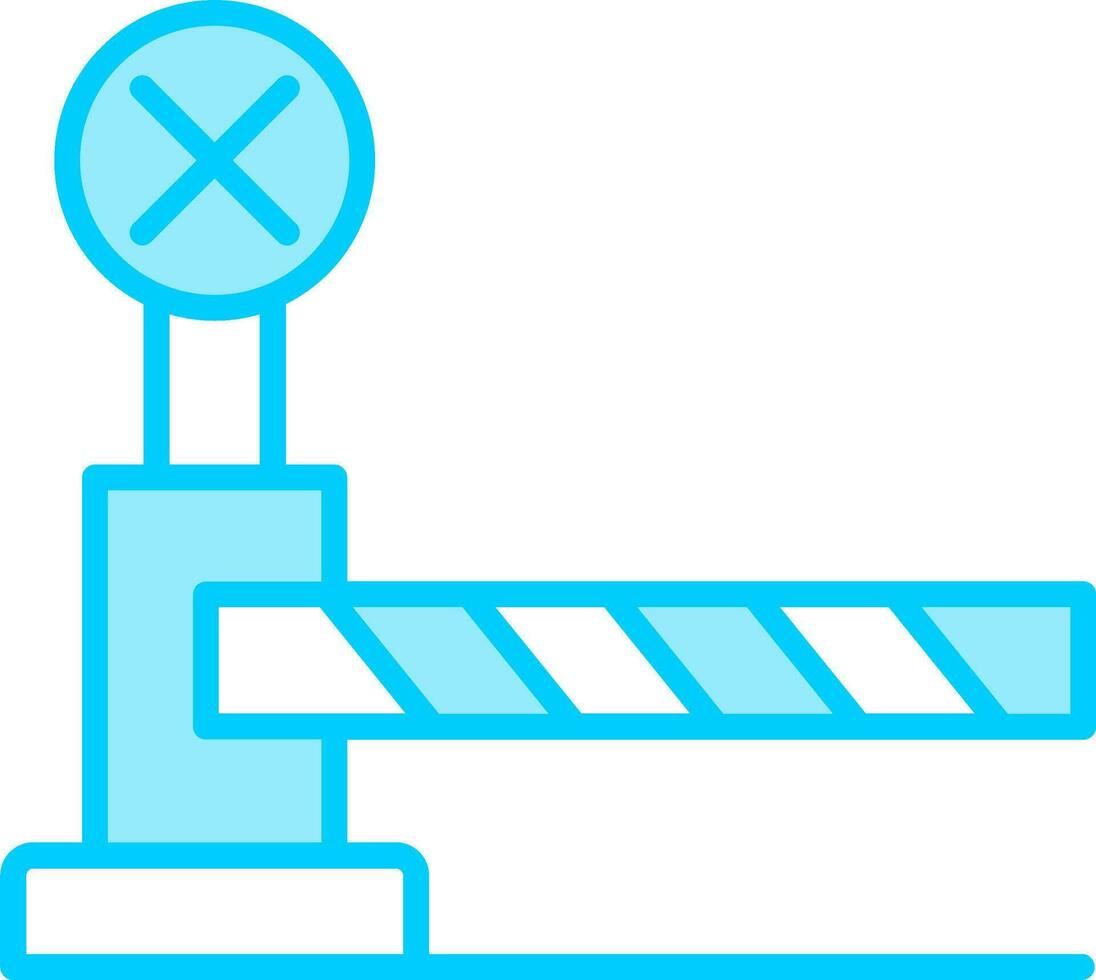 Level Crossing Vector Icon