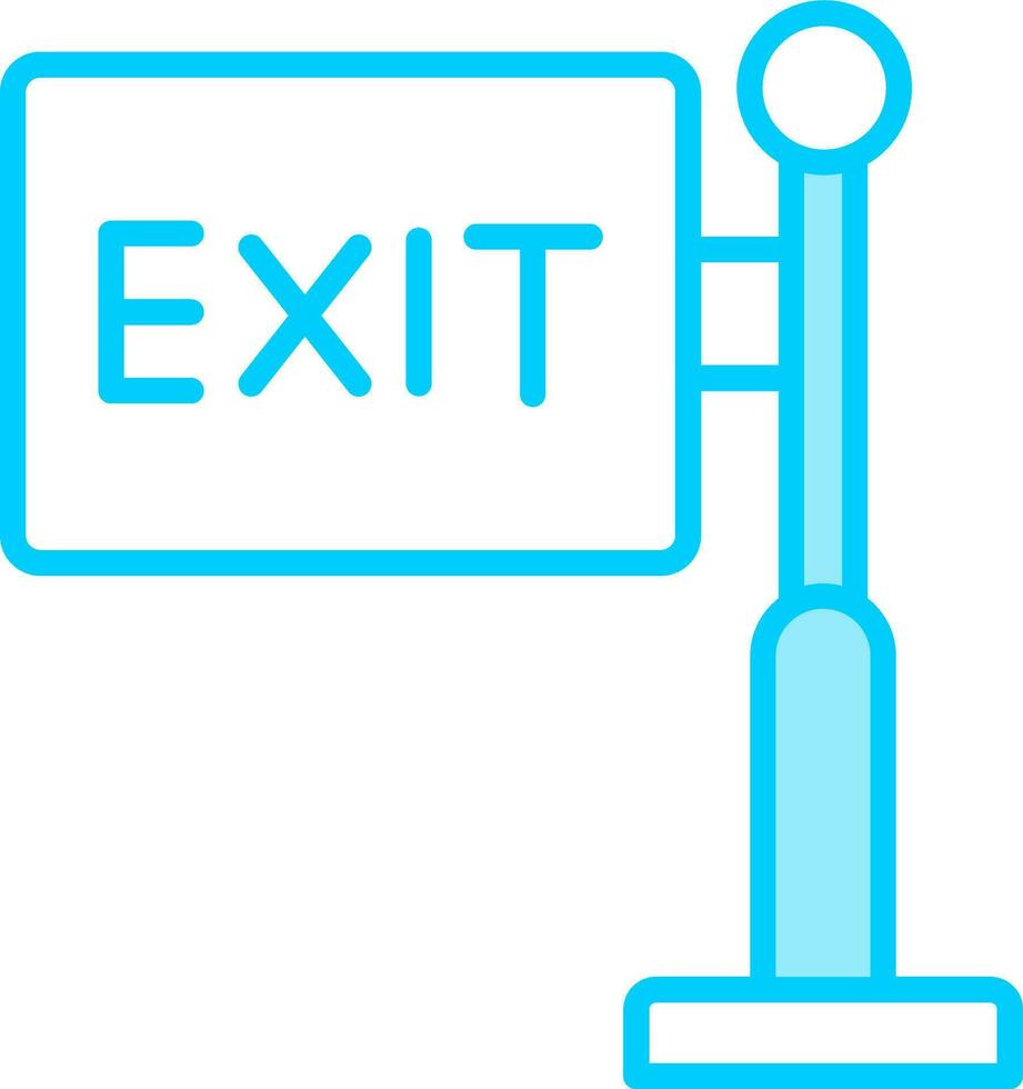 Exit Sign Vector Icon