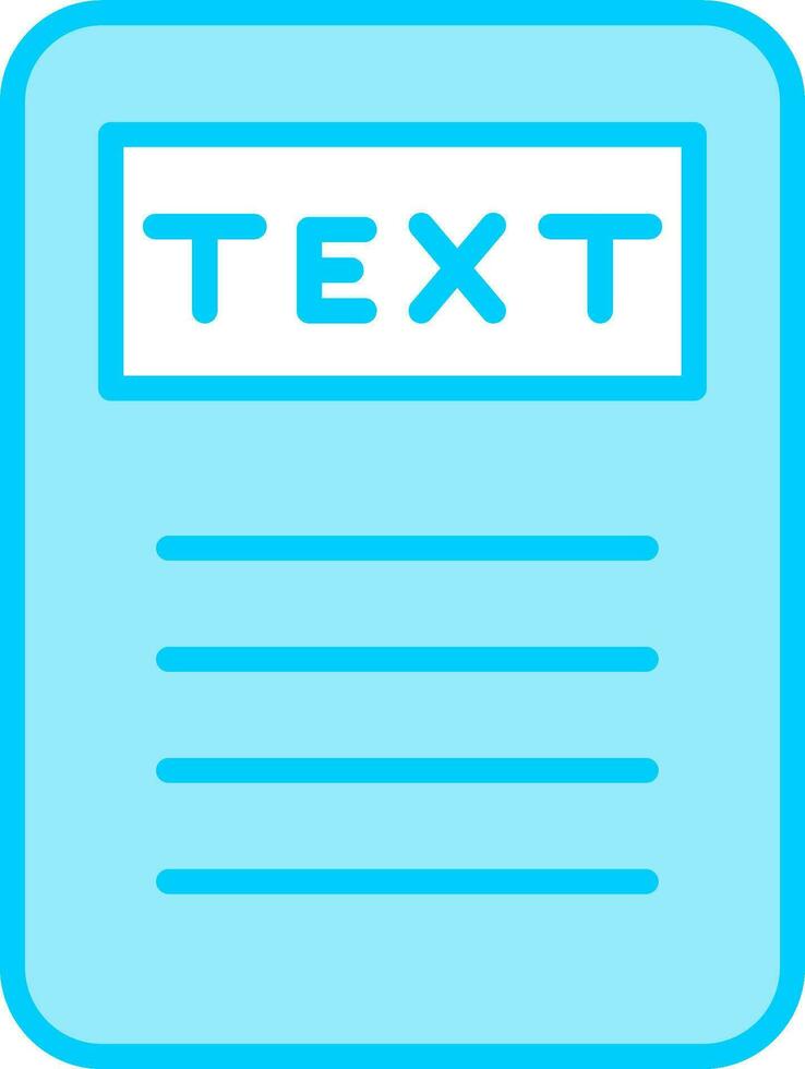 Text Vector Icon