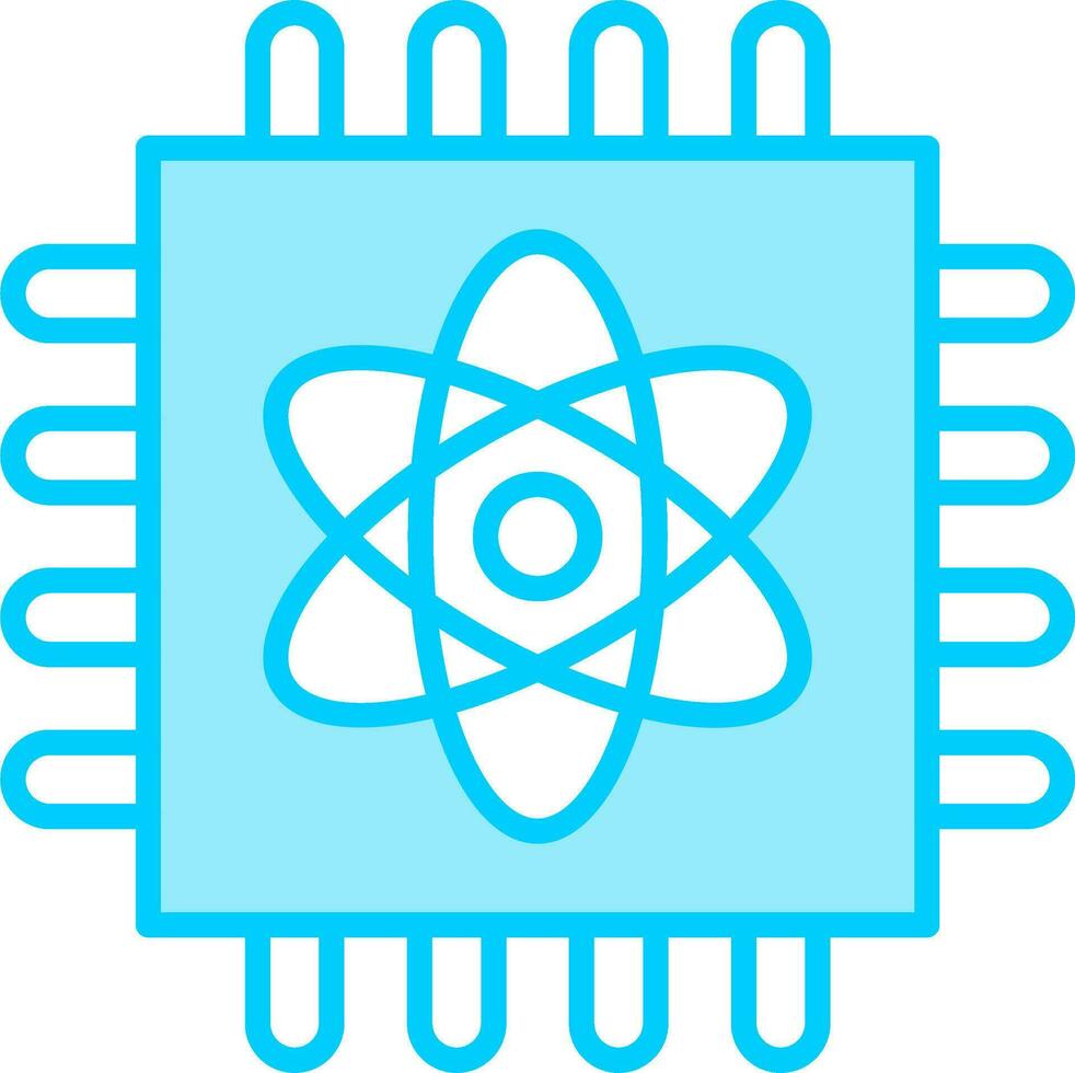 Quantum Computing Vector Icon