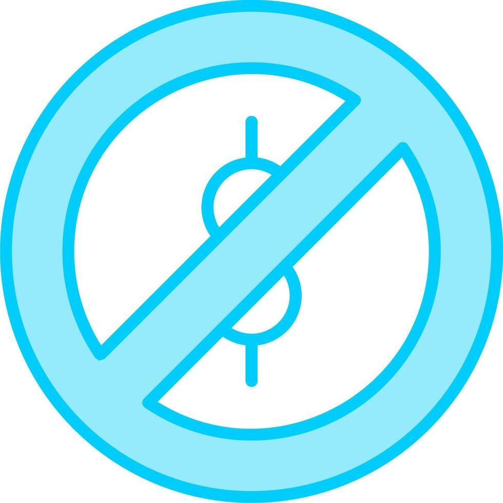 Cash Forbidden Vector Icon