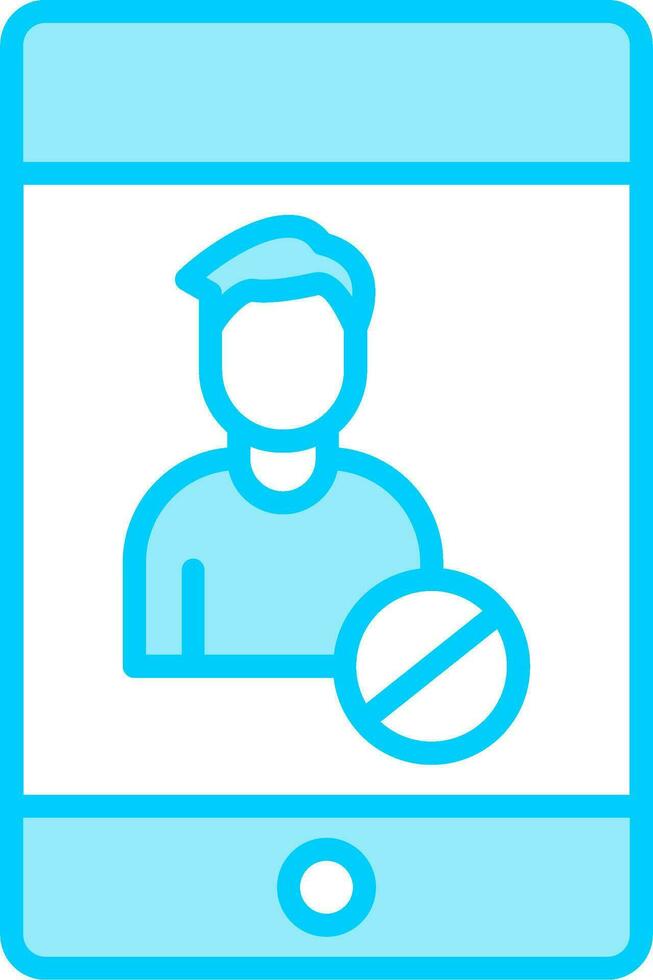 Blocked Vector Icon