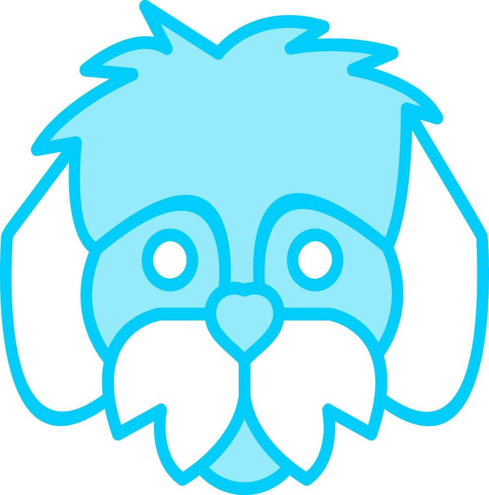 shih tzu vector icono